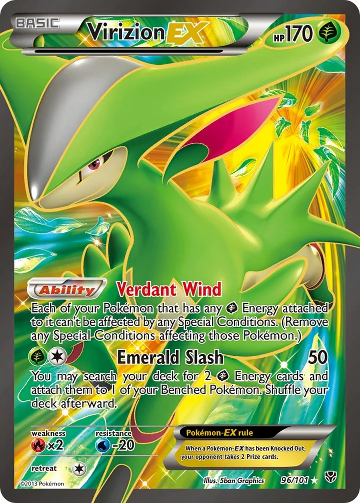 Virizion-EX, Plasma Blast 96/101