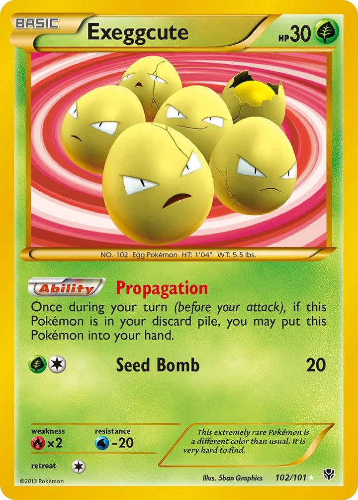 Exeggcute, Plasma Blast 102/101