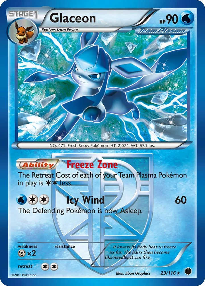 Glaceon, Plasma Freeze 23/116