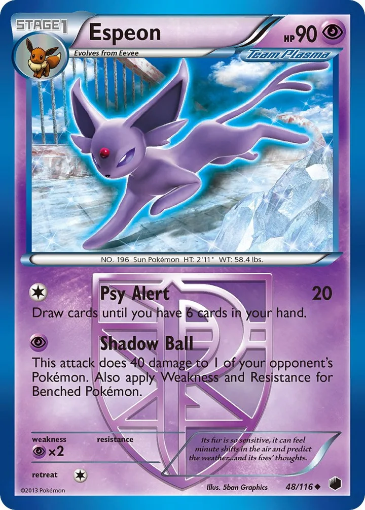 Espeon, Plasma Freeze 48/116
