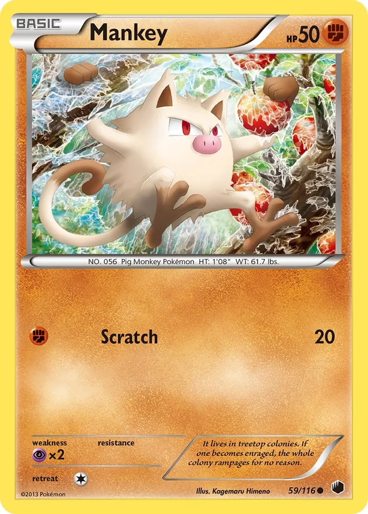 Mankey, Plasma Freeze 59/116