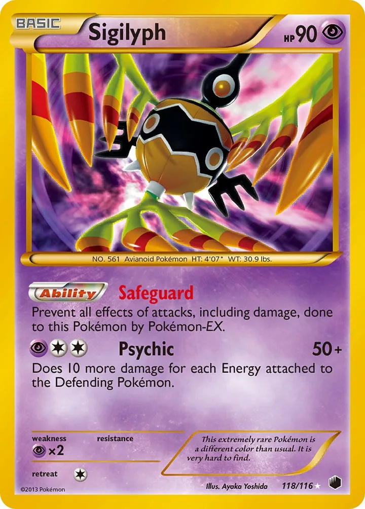 Sigilyph, Plasma Freeze 118/116