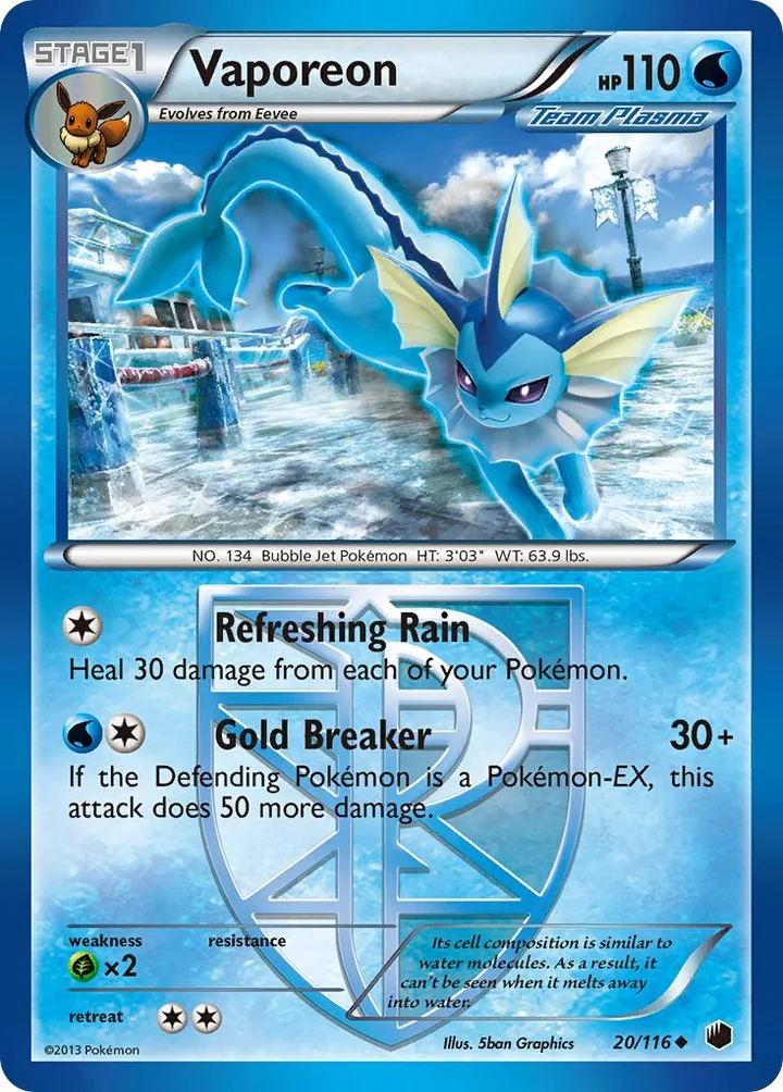 Vaporeon, Plasma Freeze 20/116