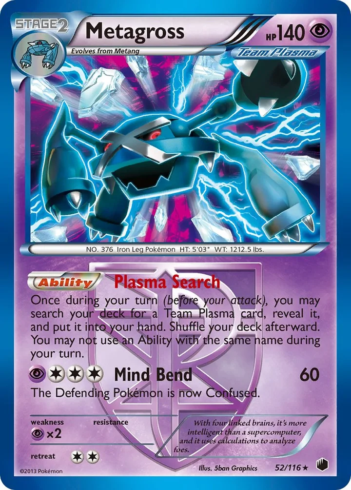 Metagross, Plasma Freeze 52/116