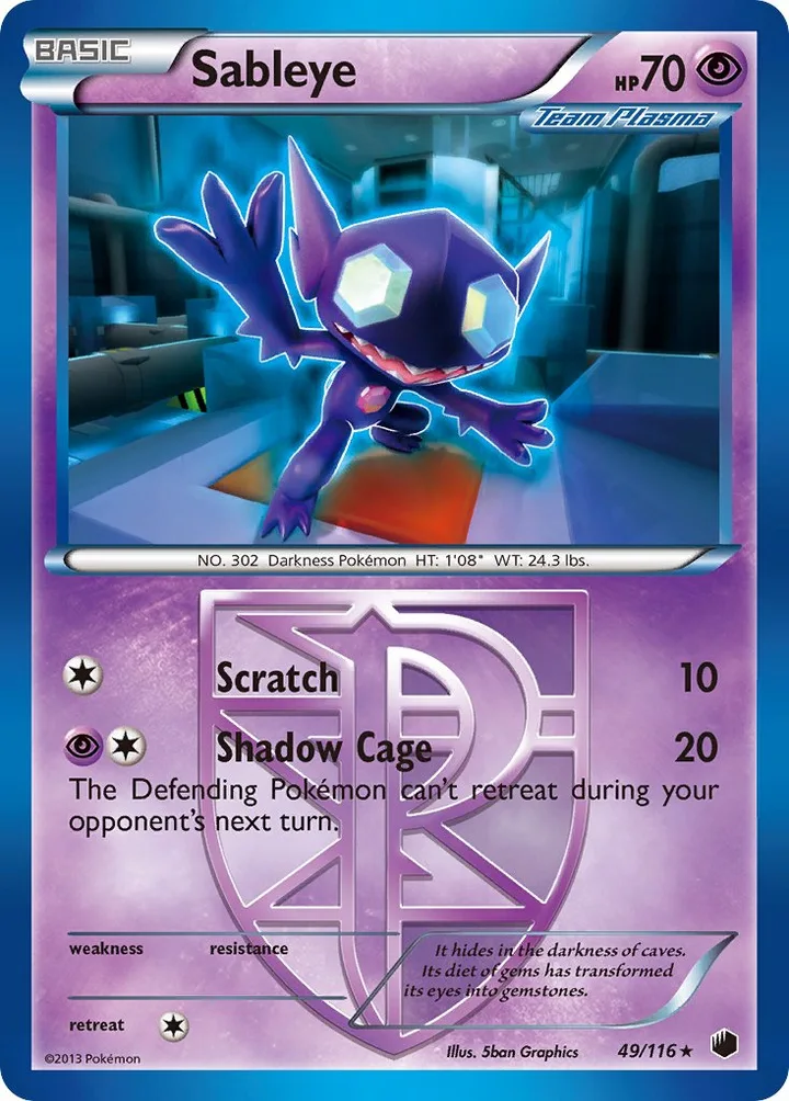 Sableye, Plasma Freeze 49/116