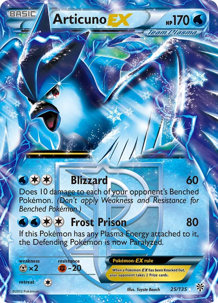 Articuno-EX, Plasma Storm 25/135