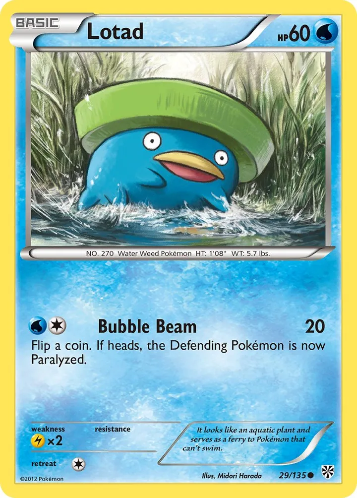 Lotad, Plasma Storm 29/135