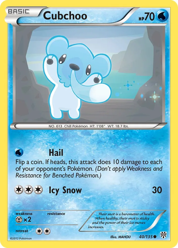 Cubchoo, Plasma Storm 40/135