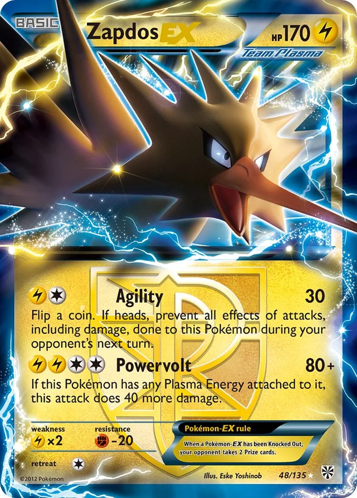 Zapdos-EX, Plasma Storm 48/135