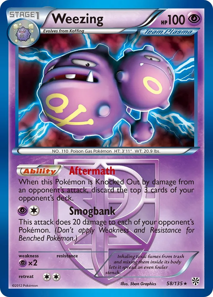 Weezing, Plasma Storm 58/135