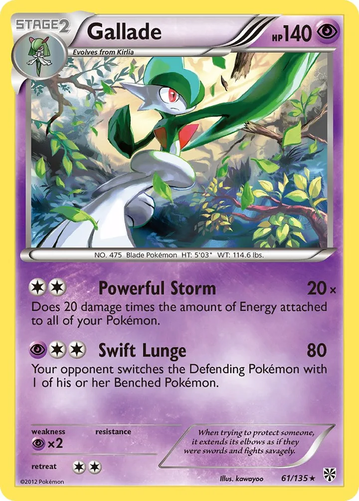 Gallade, Plasma Storm 61/135