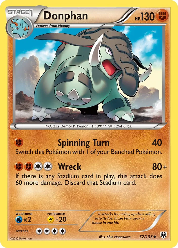 Donphan, Plasma Storm 72/135