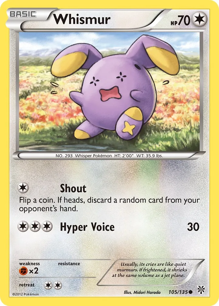 Whismur, Plasma Storm 105/135