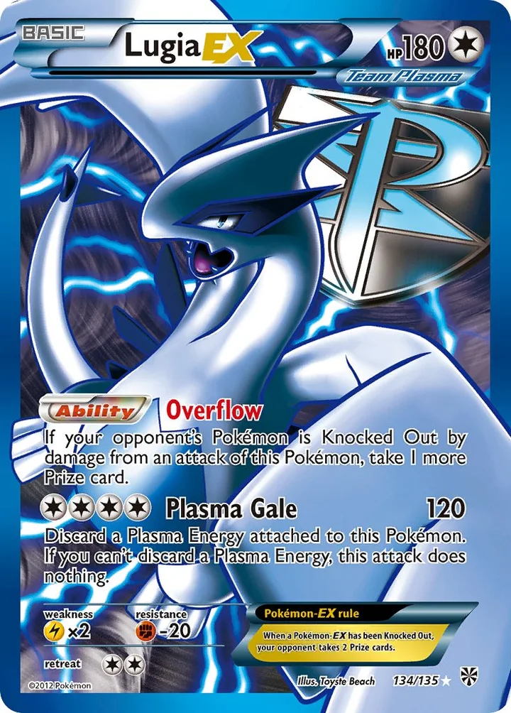 Lugia-EX, Plasma Storm 134/135