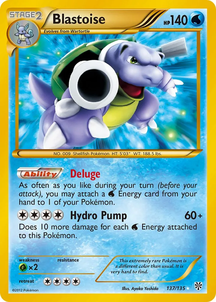 Blastoise, Plasma Storm 137/135