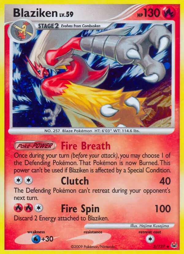 Blaziken, Platinum 3/127