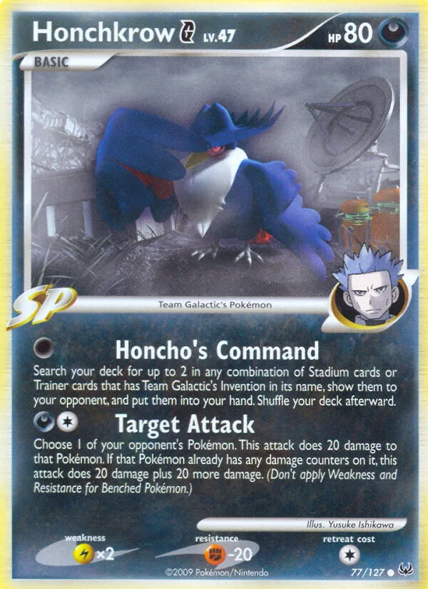 Honchkrow G, Platinum 77/127