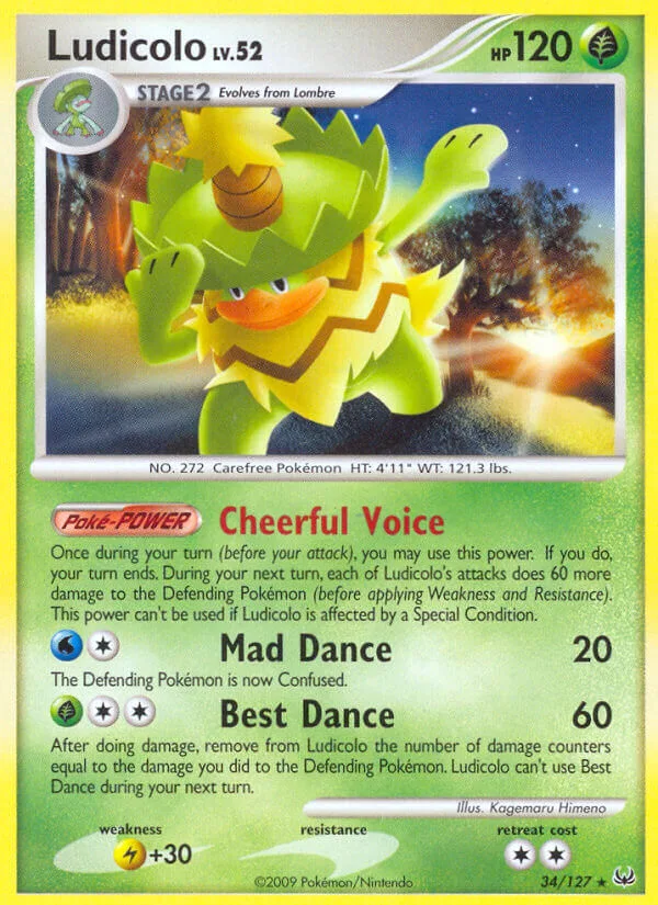 Ludicolo, Platinum 34/127