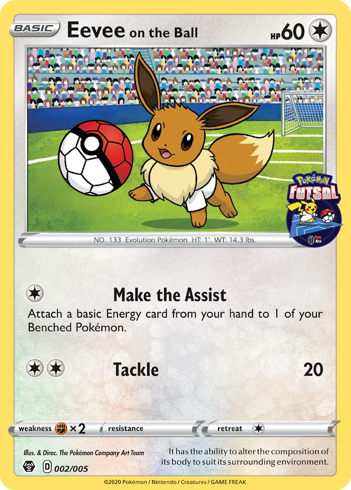 Eevee on the Ball, Pokémon Futsal Promos 2020 002/005