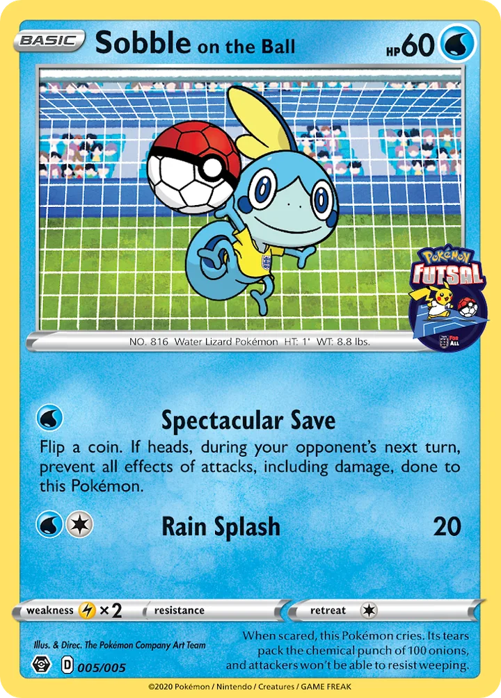 Sobble on the Ball, Pokémon Futsal Promos 2020 005/005
