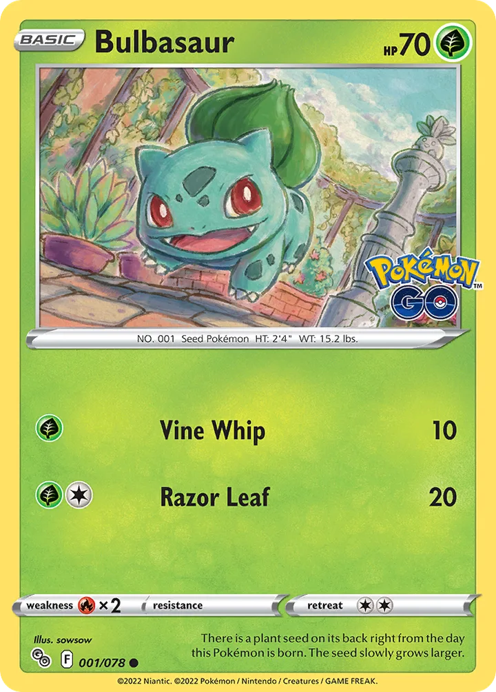 Bulbasaur, Pokémon GO 001/078