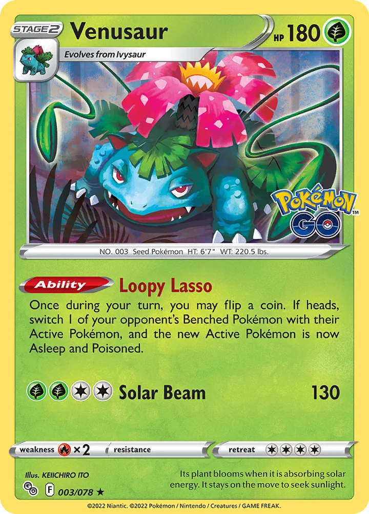 Venusaur, Pokémon GO 003/078