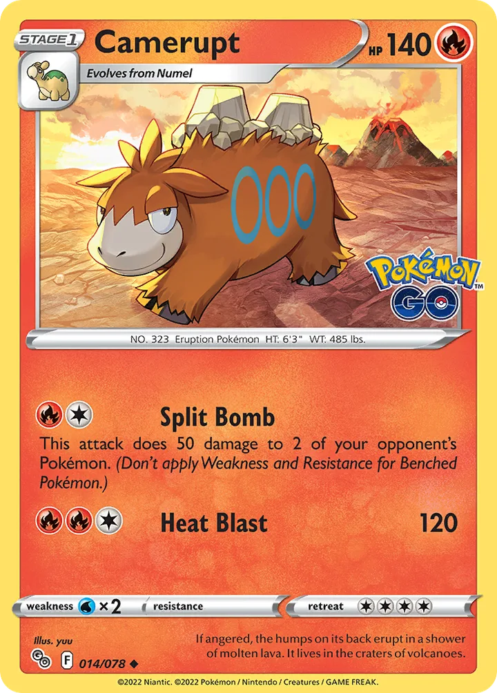 Camerupt, Pokémon GO 014/078