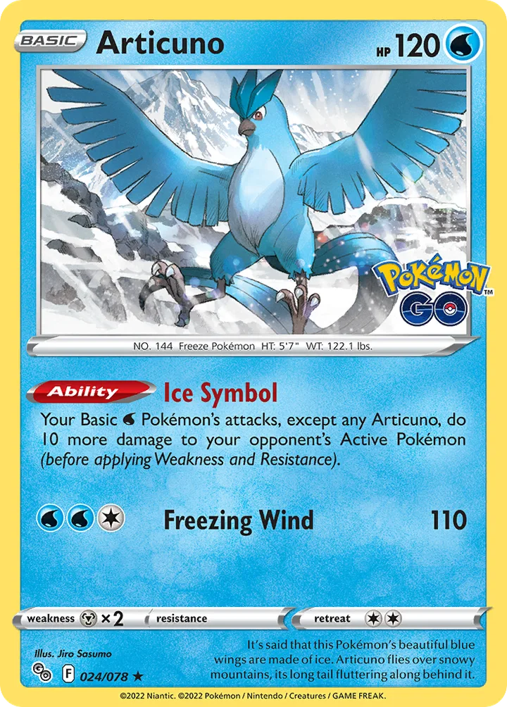 Articuno, Pokémon GO 024/078