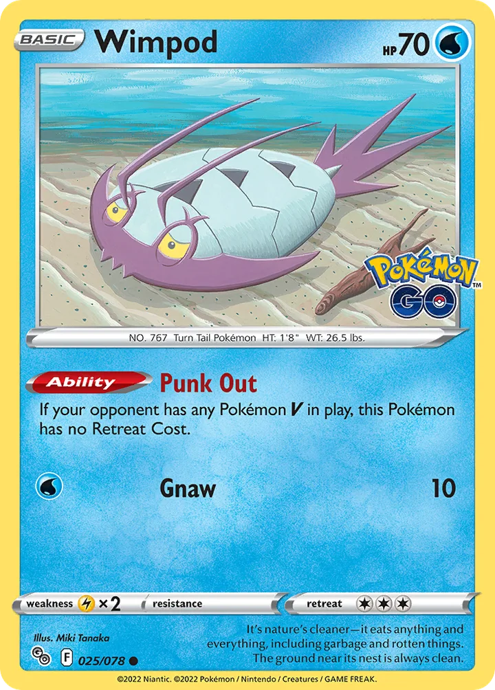 Wimpod, Pokémon GO 025/078