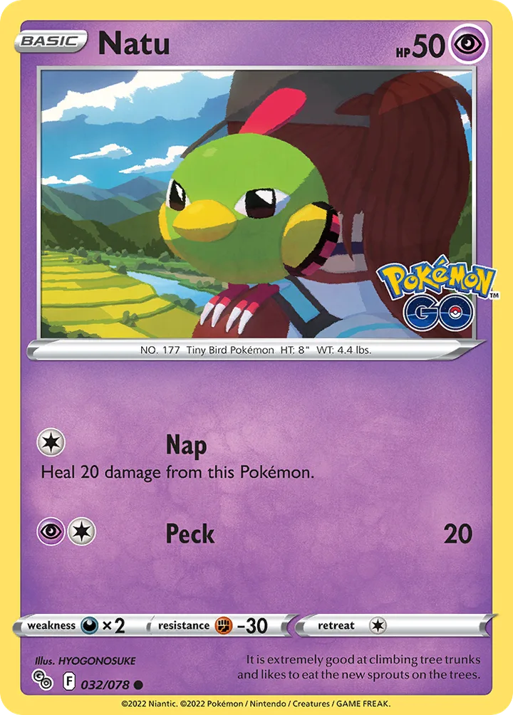 Natu, Pokémon GO 032/078