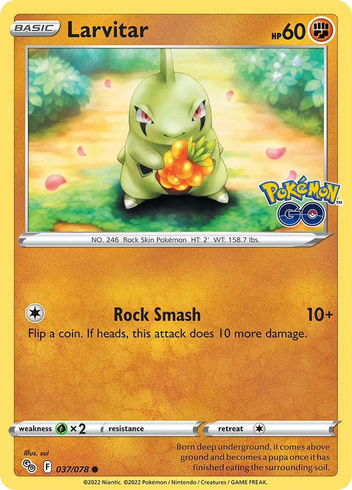 Larvitar, Pokémon GO 037/078