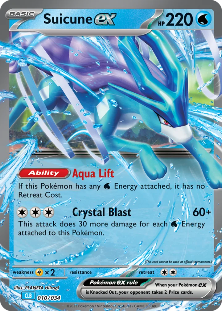 Suicune ex, Pokémon Trading Card Game Classic—Blastoise 010/034