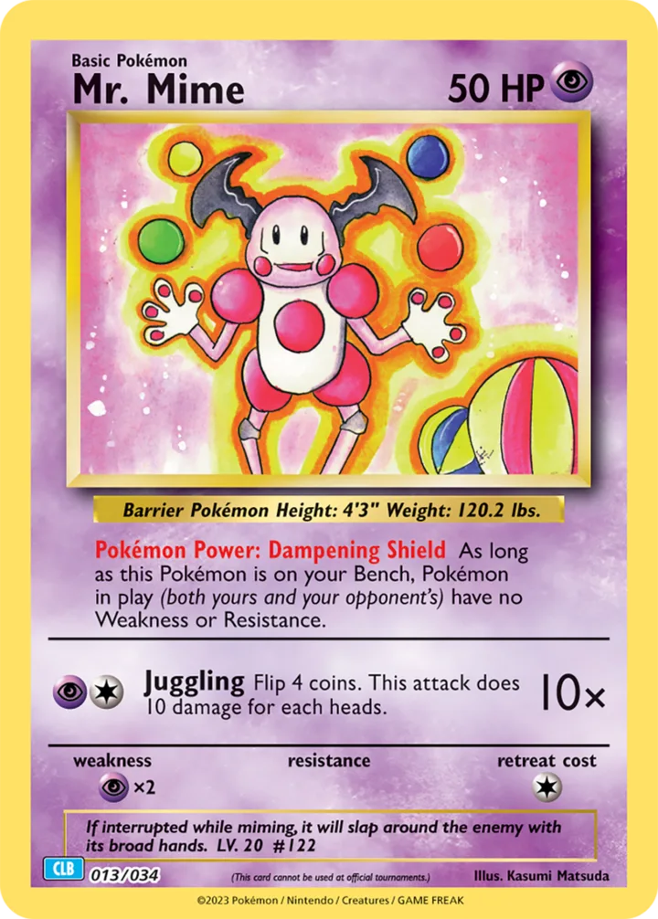 Mr. Mime, Pokémon Trading Card Game Classic—Blastoise 013/034