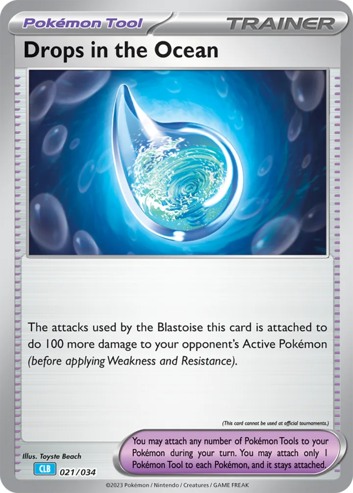 Drops in the Ocean, Pokémon Trading Card Game Classic—Blastoise 021/034