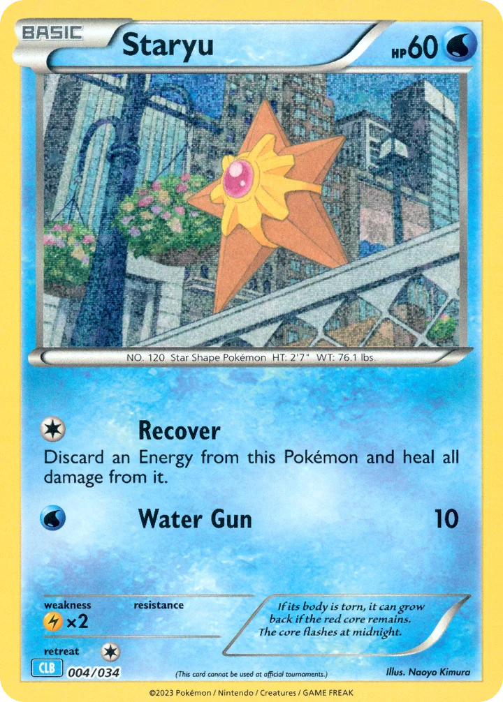 Staryu, Pokémon Trading Card Game Classic—Blastoise 004/034