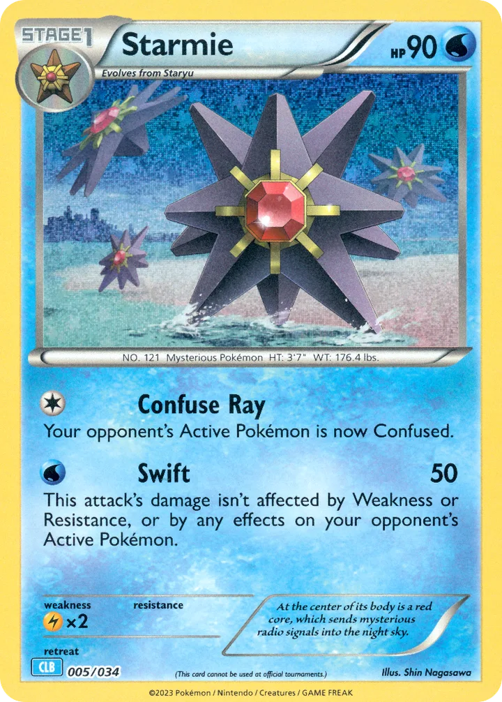 Starmie, Pokémon Trading Card Game Classic—Blastoise 005/034
