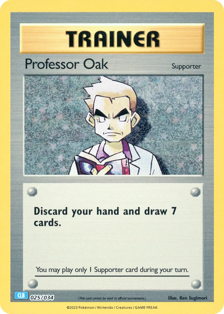 Professor Oak, Pokémon Trading Card Game Classic—Blastoise 025/034