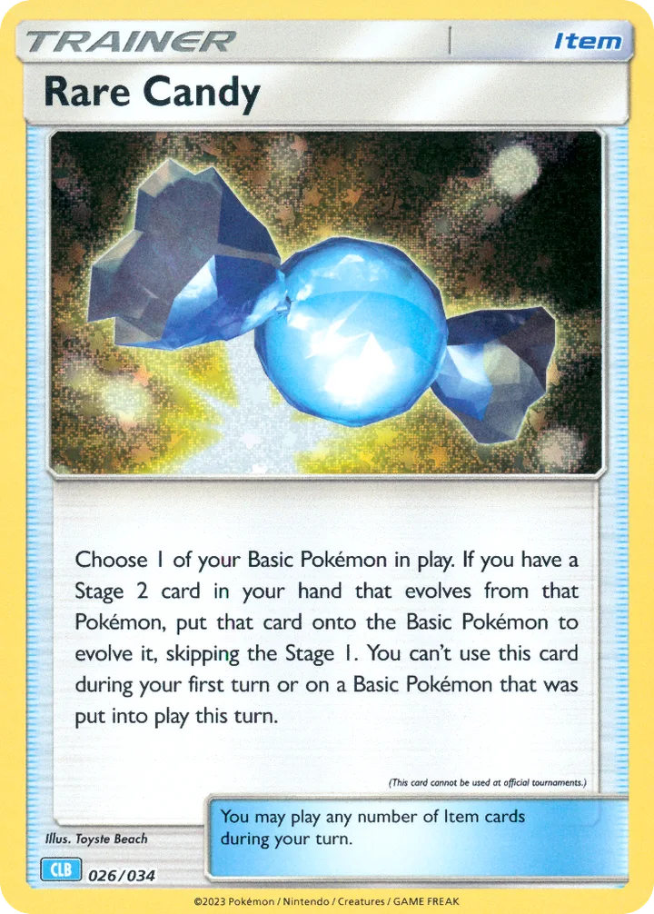 Rare Candy, Pokémon Trading Card Game Classic—Blastoise 026/034