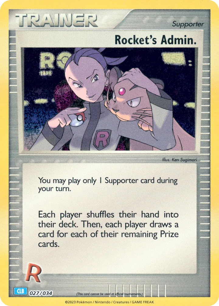 Rocket’s Admin., Pokémon Trading Card Game Classic—Blastoise 027/034