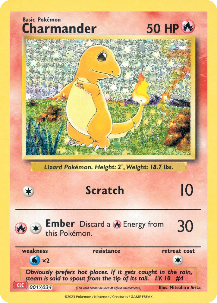 Charmander, Pokémon Trading Card Game Classic—Charizard 001/034