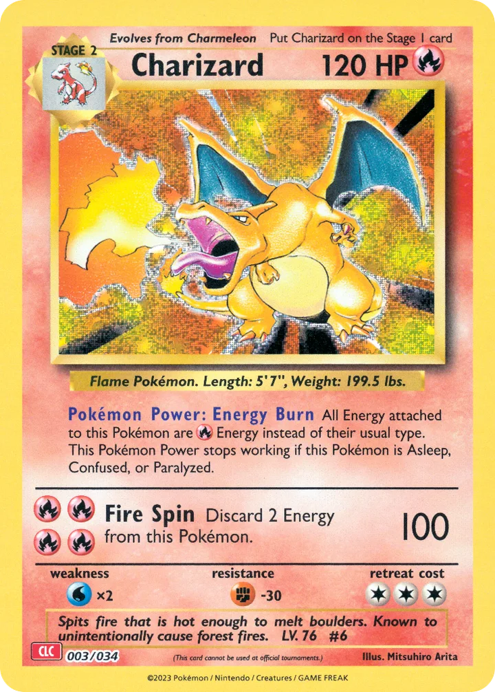 Charizard, Pokémon Trading Card Game Classic—Charizard 003/034