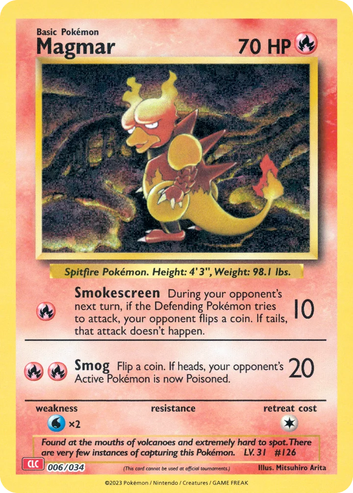 Magmar, Pokémon Trading Card Game Classic—Charizard 006/034