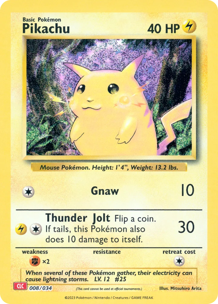 Pikachu, Pokémon Trading Card Game Classic—Charizard 008/034