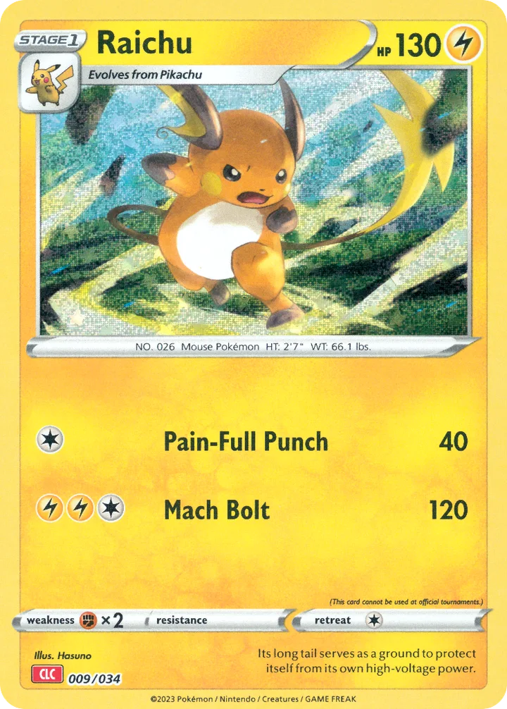 Raichu, Pokémon Trading Card Game Classic—Charizard 009/034