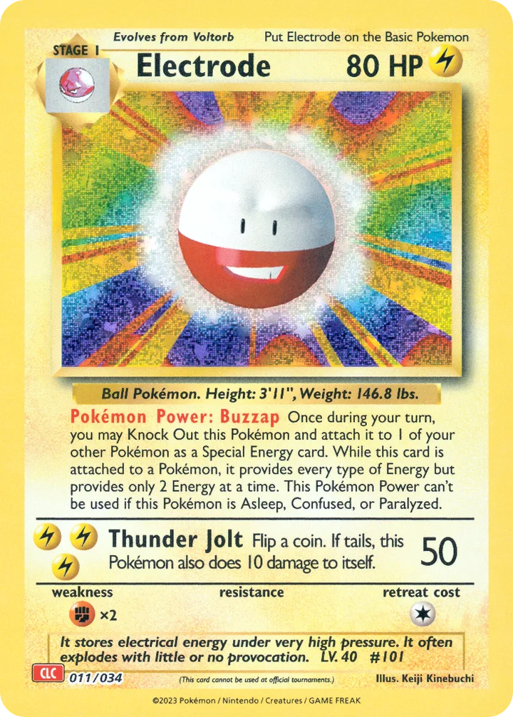 Electrode, Pokémon Trading Card Game Classic—Charizard 011/034