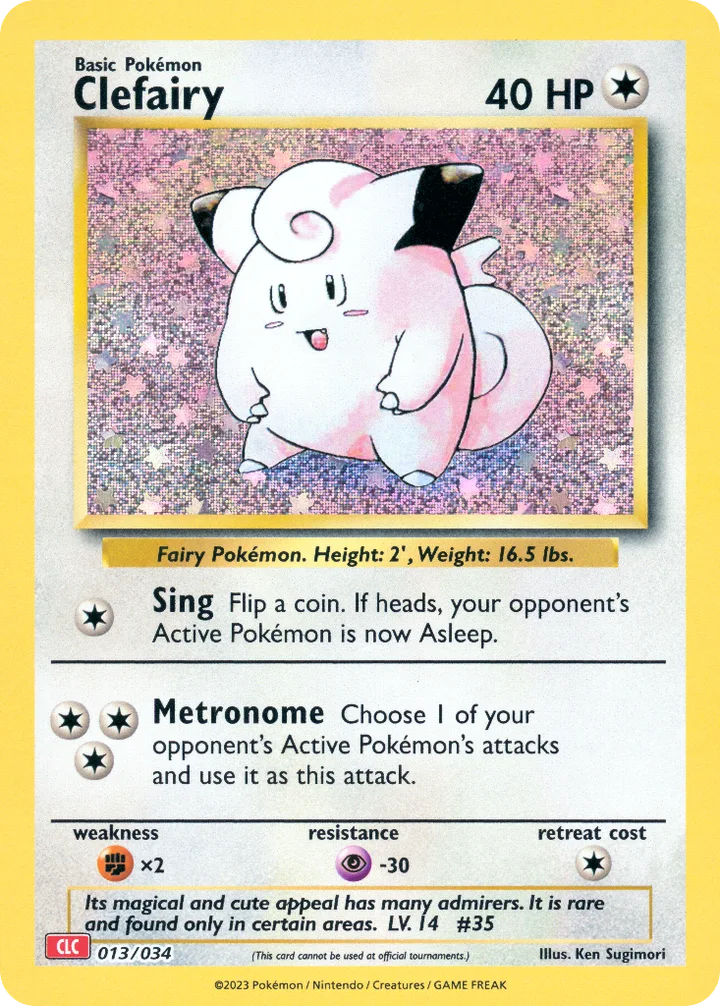 Clefairy, Pokémon Trading Card Game Classic—Charizard 013/034