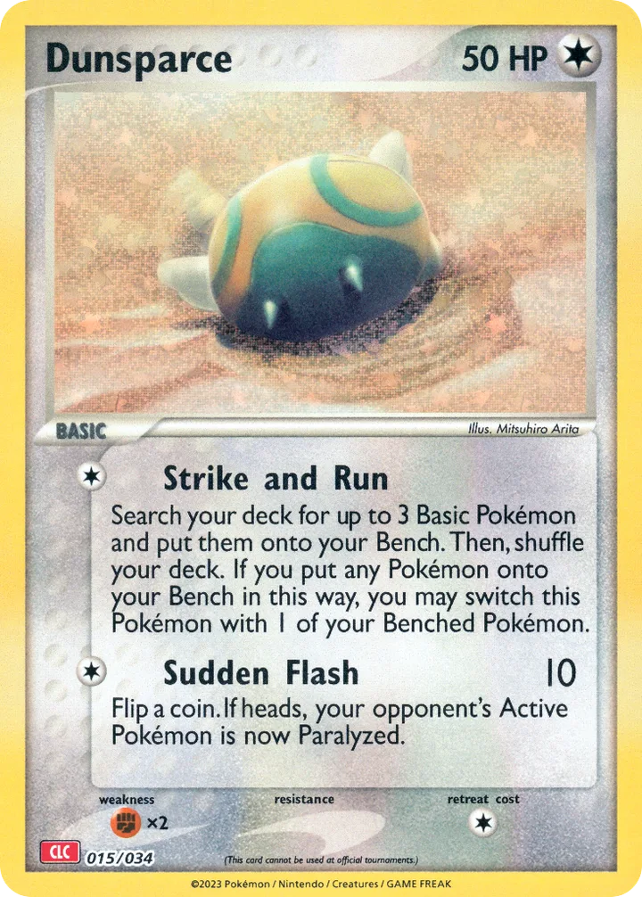 Dunsparce, Pokémon Trading Card Game Classic—Charizard 015/034