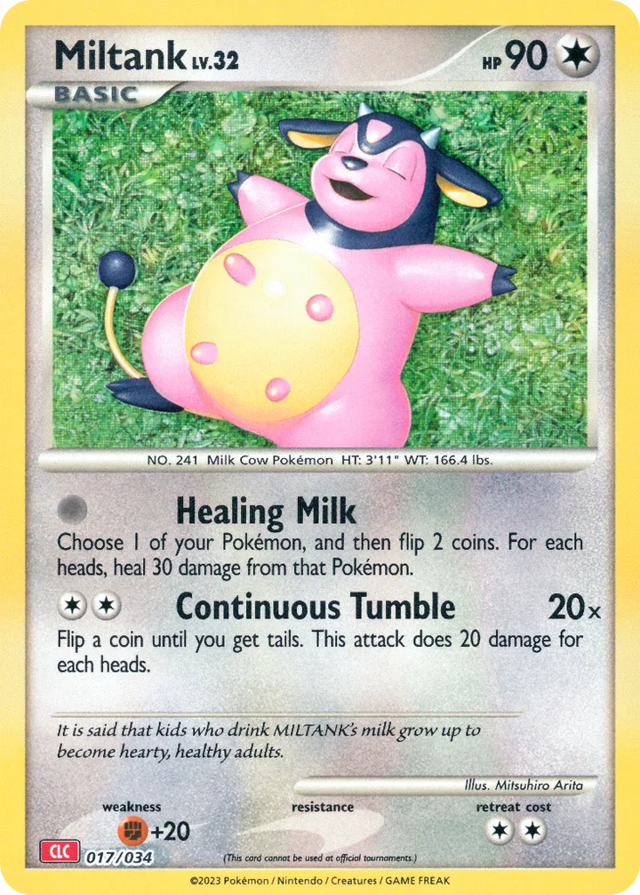 Miltank, Pokémon Trading Card Game Classic—Charizard 017/034