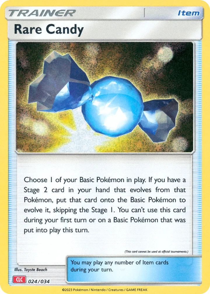Rare Candy, Pokémon Trading Card Game Classic—Charizard 024/034