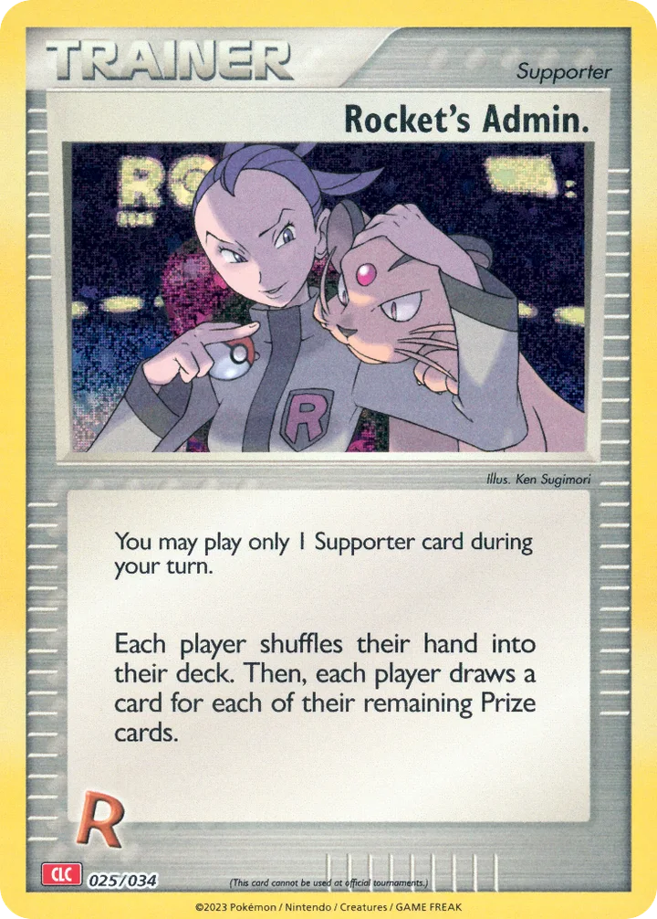 Rocket’s Admin., Pokémon Trading Card Game Classic—Charizard 025/034